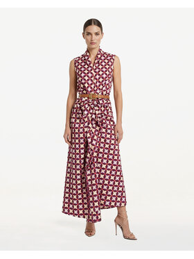 Castellani Castellani Sukienka codzienna Sorella Fioletowy Regular Fit