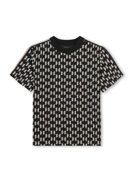 Karl Lagerfeld Kids Karl Lagerfeld Kids T-Shirt Z30245/M92 Czarny Regular Fit