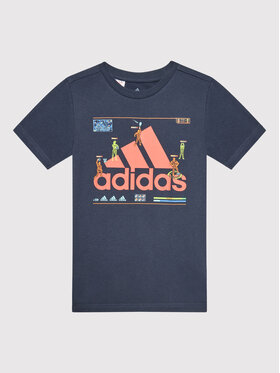 adidas adidas T-shirt Gaming Graphic HA4057 Tamnoplava Regular Fit
