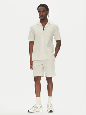 Lindbergh Lindbergh Completo camicia e pantaloncini 30-203575SET Beige Regular Fit