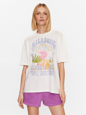 Billabong Billabong T-shirt Peace And Love EBJZT00111 Bijela Relaxed Fit