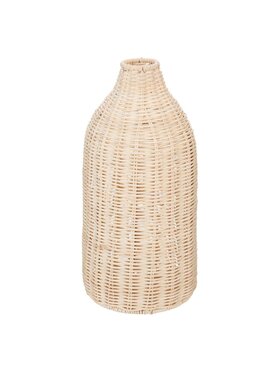 MIAhome MIAhome Wazon rattanowy 32 cm DECORATIV - II Beżowy