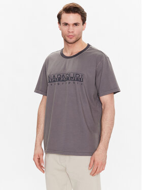 Napapijri Napapijri T-shirt S-Santiago NP0A4H2J Siva Regular Fit