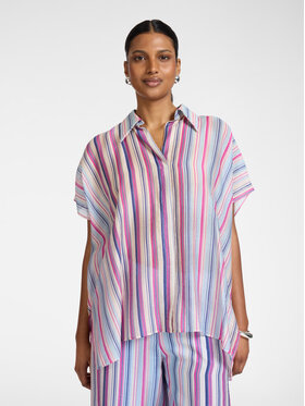 Elena Mirò Elena Mirò Camicia 5008E000131N001 Blu Over Fit
