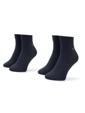 Tommy Hilfiger Tommy Hilfiger Комплект 2 чифта къси чорапи мъжки 342025001 Тъмносин