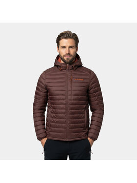 Alpinus Alpinus Kurtka puchowa Kiruna Brązowy Regular Fit