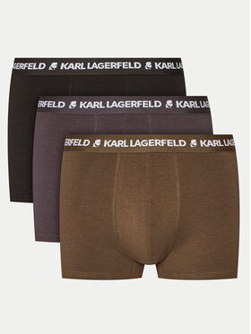 KARL LAGERFELD KARL LAGERFELD Komplet 3 par bokserek 235M2109 Czarny