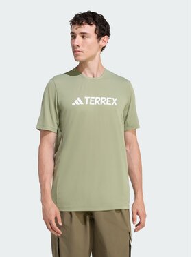 adidas adidas Koszulka techniczna Terrex Multi Climacool Logo Tech Tee Zielony jasny Regular Fit