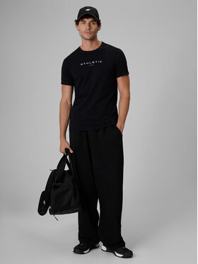 4F 4F T-Shirt NIGHT RUN Czarny Slim Fit