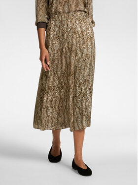 Elena Mirò Elena Mirò Gonna midi 1042P100064N001 Écru A-Line Fit