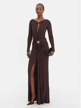 Elisabetta Franchi Elisabetta Franchi Večernja haljina AB-R146-1E2-V750 Smeđa Regular Fit