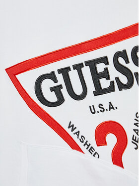 Guess Majica Dugih Rukava L2YQ07 KAD70 Bijela Oversize