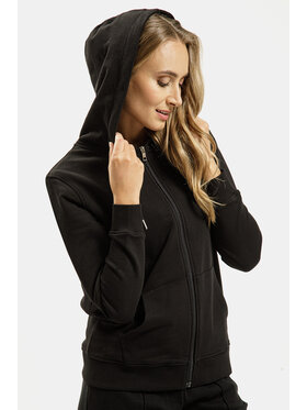 Cross Jeans Cross Jeans Bluza 65454-020 Czarny Zipped Hoodie Fit