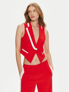Maryley Maryley Vestă de costum 24EB214/04FI Roșu Regular Fit