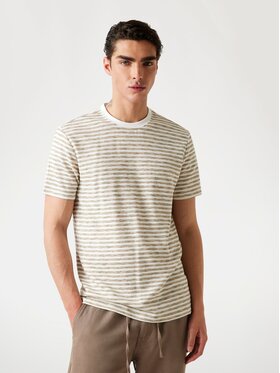 Guess Guess T-Shirt 175669 Beżowy Classic Fit