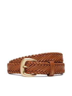 Calvin Klein Calvin Klein Naiste püksirihm Braided Logo Buckle 25Mm LV04F7087G Pruun