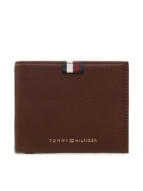 Tommy Hilfiger Tommy Hilfiger Portefeuille homme grand format Th Prem Lea Mini Cc Wallet AM0AM11266 Marron