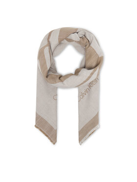 Calvin Klein Calvin Klein Marama Calvin Chambray Square Scarf LV04F8085G Bež