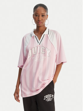 Juicy Couture Juicy Couture Поло Juicy Football JCSCT126407 Рожевий Oversize