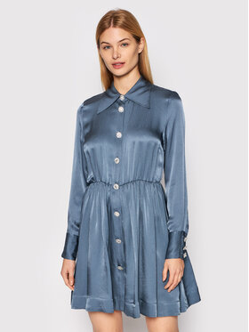 Custommade Custommade Rochie tip cămașă Lyn 999374401 Gri Regular Fit