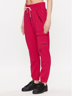Aeronautica Militare Aeronautica Militare Pantaloni trening 231PF885DF423 Roz Relaxed Fit