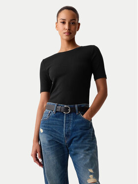 Gap Gap Póló 540635-01 Fekete Slim Fit