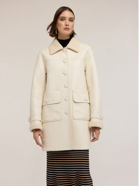 Motivi Motivi Pelliccia 8632Q100234N011 Crema Regular Fit