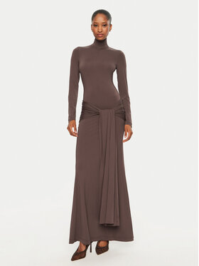 BARDOT BARDOT Abendkleid 59467DB Braun Slim Fit