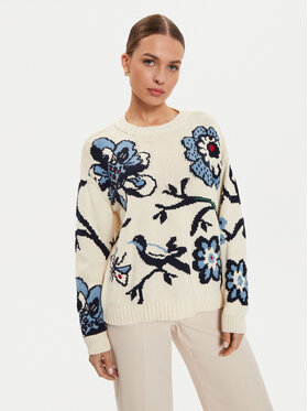 Weekend Max Mara Weekend Max Mara Svetr Dolmen 2425366191 Écru Relaxed Fit