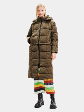 Desigual Desigual Kurtka zimowa 23WWEW39 Zielony Oversize