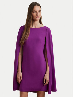 LAUREN RALPH LAUREN LAUREN RALPH LAUREN Sukienka koktajlowa 2,53855E+11 Fioletowy Slim Fit