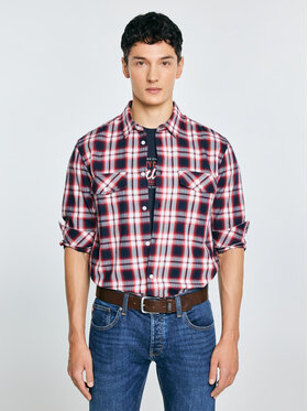 BIG STAR BIG STAR Koszula KOLISERSON Czerwony Basic Fit