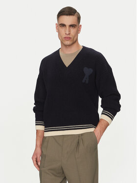 AMI PARIS AMI PARIS Светр UKS268.KN0068 Cиній Regular Fit