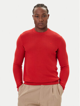Mustang Mustang Sweter Elliot 1016844 Czerwony Regular Fit