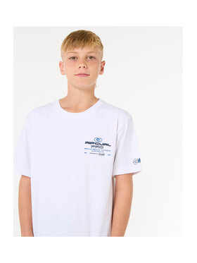 Rip Curl Rip Curl T-Shirt Rip Curl Pro 25 Event Tee-Kid Biały Relaxed Fit