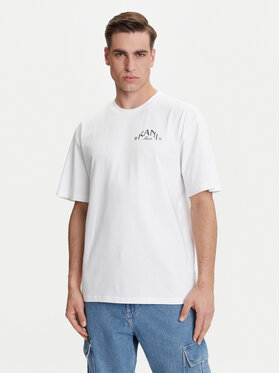 Karl Kani Karl Kani Tricou Palm Print PD00005330 Alb Relaxed Fit