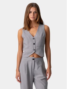 TeeShoppen TeeShoppen Kamizelka 'Basic Collection' Szary Regular Fit