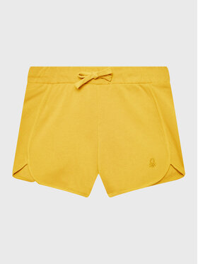 United Colors Of Benetton United Colors Of Benetton Sportske kratke hlače 3J70G900O Žuta Regular Fit