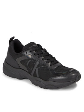 Calvin Klein Jeans Calvin Klein Jeans Tenisice Retro Tennis Laceup Mesh YM0YM00785 Crna