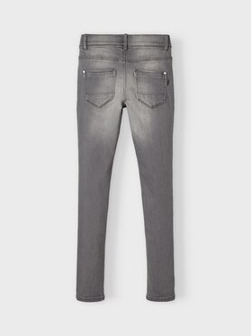 NAME IT Jeans Hlače 13208871 Siva Skinny Fit