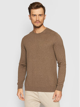 Selected Homme Selected Homme Πουλόβερ Berg 16074682 Καφέ Regular Fit