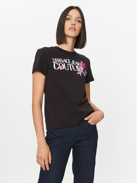 Versace Jeans Couture Versace Jeans Couture T-shirt 75HAHT20 Nero Regular Fit