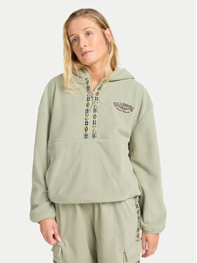 Billabong Billabong Džemperis ar kapuci Winter Camp EBJFT00154 Zaļš Loose Fit