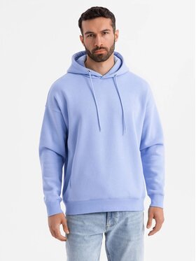 Ombre Ombre Mikina OU-SNBC-0105 Modrá Regular Fit