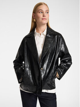 Elena Mirò Elena Mirò Płaszcz zimowy 8014Z000042N033 Czarny Boxy Fit