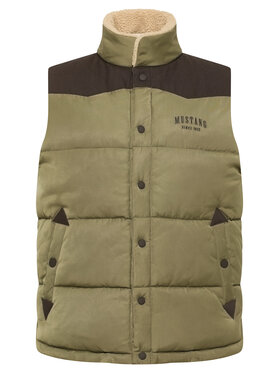 Mustang Mustang Gilet Dublin 1016901 Verde Regular Fit