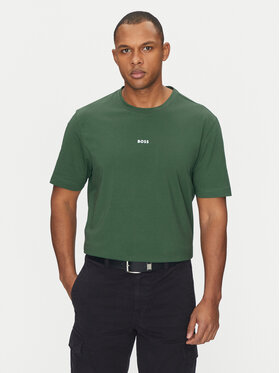 BOSS BOSS T-krekls Tchup 50473278 Zaļš Relaxed Fit