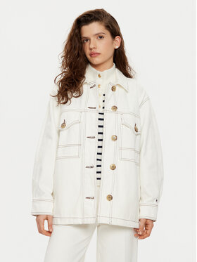 Tommy Hilfiger Tommy Hilfiger cămașă de blugi WW0WW43728 Alb Relaxed Fit