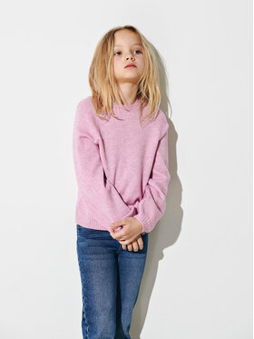 Kids ONLY Kids ONLY Sweter Lesly 15246166 Różowy Regular Fit