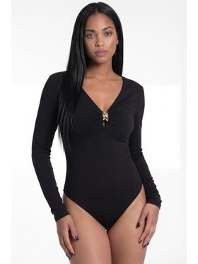FIGL FIGL Body M1308 Czarny Fitted Fit